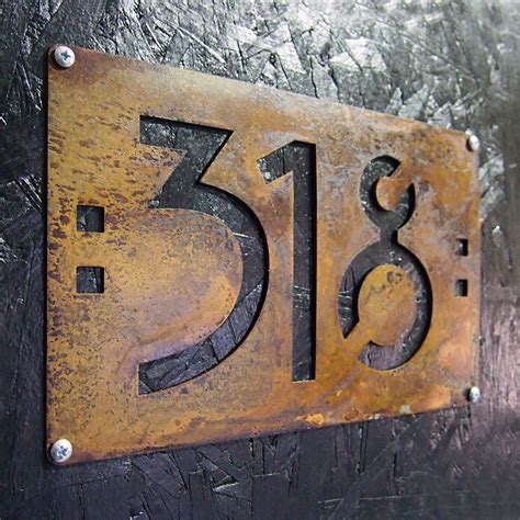 drop metal house numbers|unique house numbers and letters.